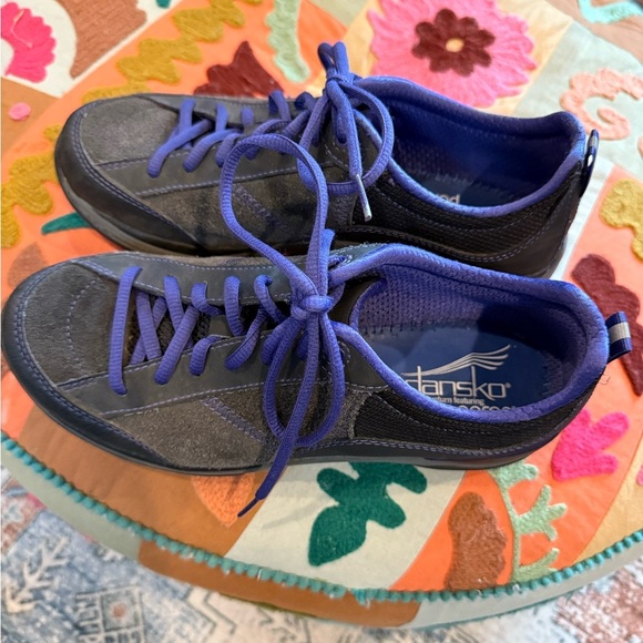 Dansko Shoes - Dansko Charcoal and Violet Casual Shoes energy return featuring PORON